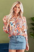 Leighton Floral Buttoned Loose Shirt-0