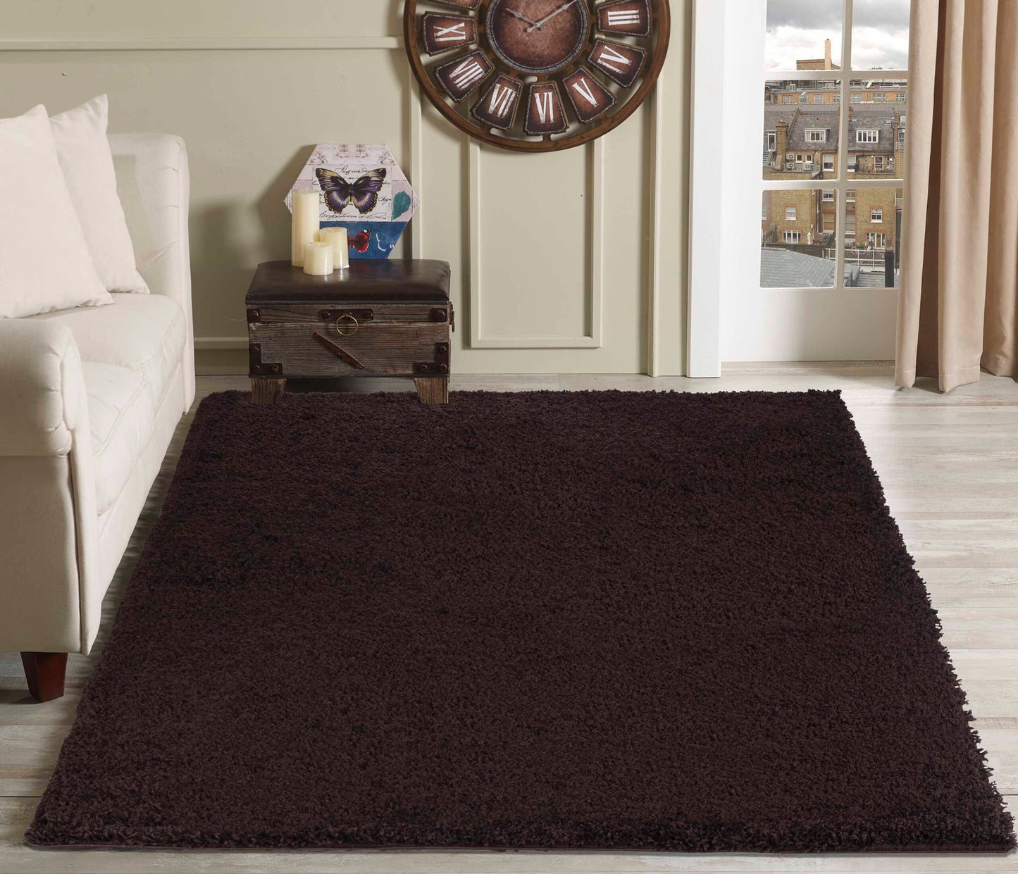 Oxford Rugs Living Room – Area Rug for your home – Fluffy Shaggy Super Soft Non-Slip Rug, Washable Modern Floor Carpet, Large Bedside Rug for Living Rooms