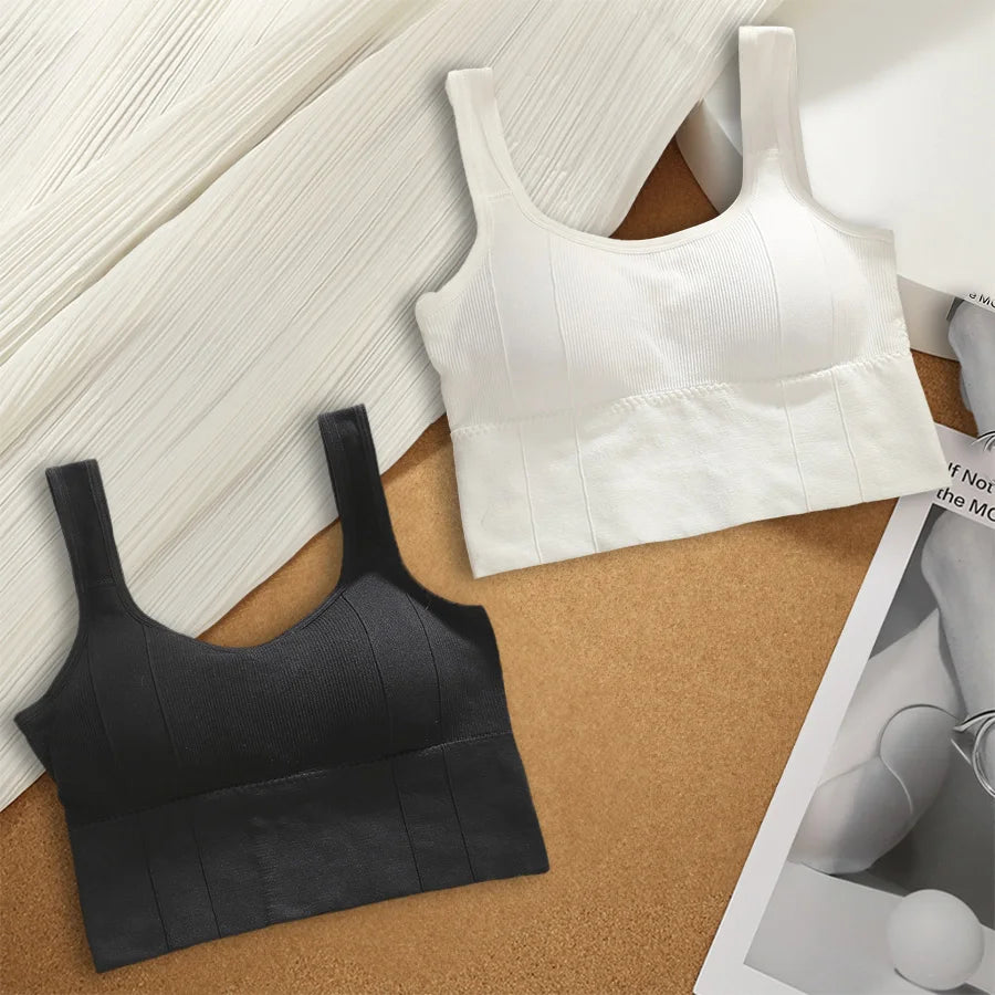 Breathable Sports Bra Anti-Sweat Fitness Top Women Seamless Yoga Bra Shockproof Crop Top Push Up Sport Bra Gym Workout Top