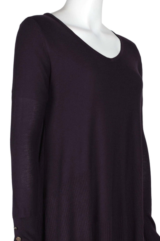 Cupio V-Neck Long Sleeve High Low Hem Knit Top-1 Cupio V-Neck Long Sleeve High Low Hem Knit Top-1