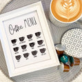 Coffee Menu Kitchen Simple Wall Home Decor Print-0
