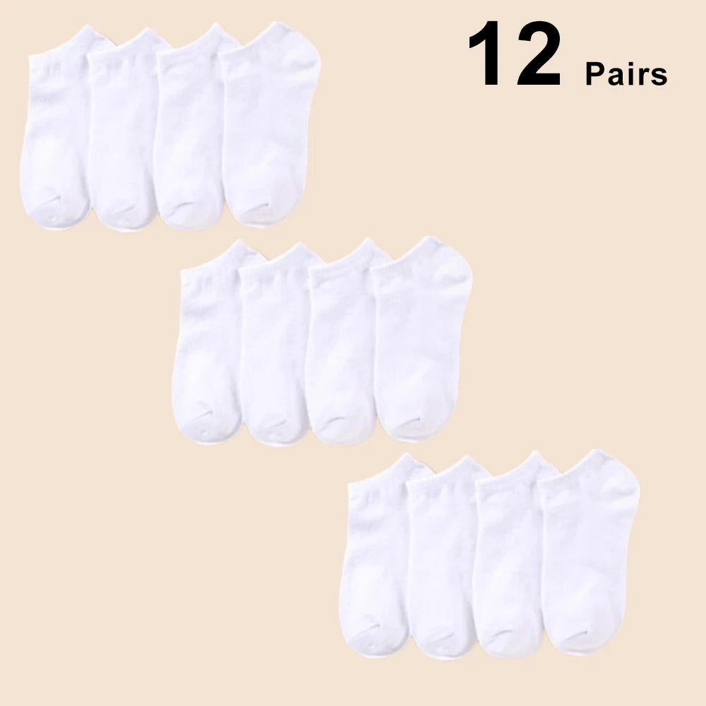 5/7/10 Pairs of Men/women Boat Socks, Plain Color, Anti Odor, Summer Ankle Socks, Casual and Breathable Low Waisted Socks