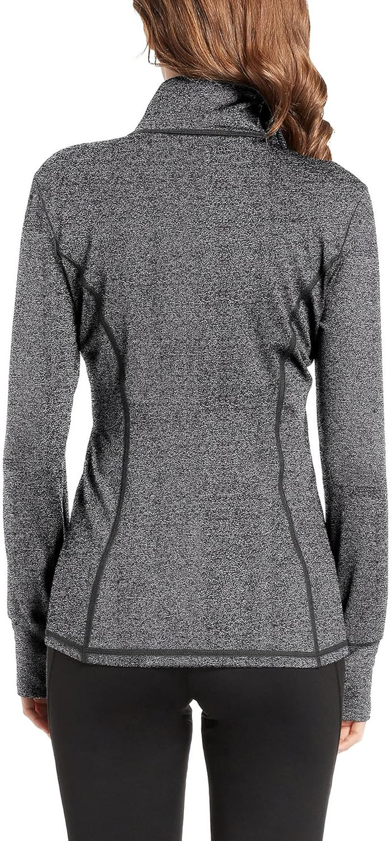 Women'S Full Zip Jacket, Workout Running Sports Casual Jacket with Pockets with Thumb Holes (888-6-88, L)