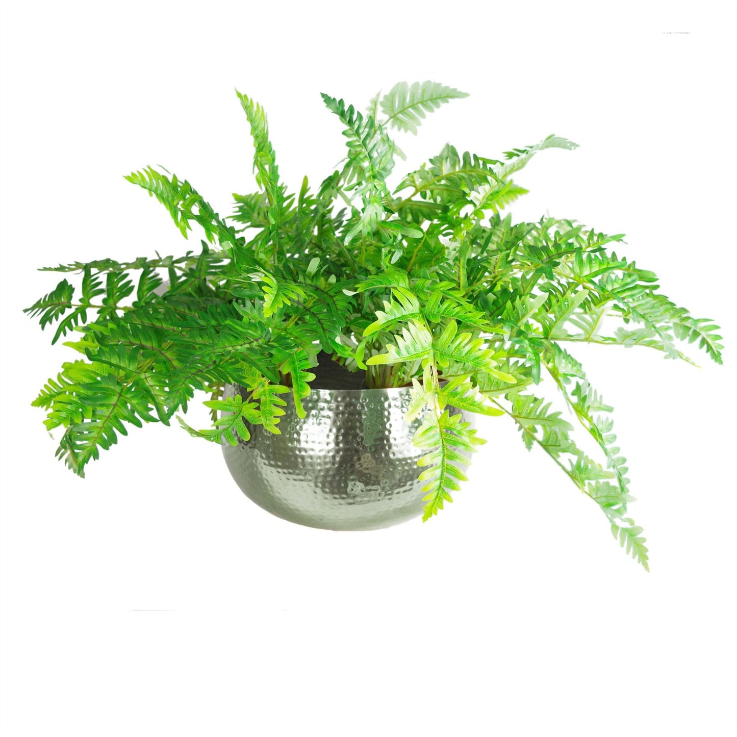 Leaf Metal Planter Edge Metal Planter SILVER XL-2