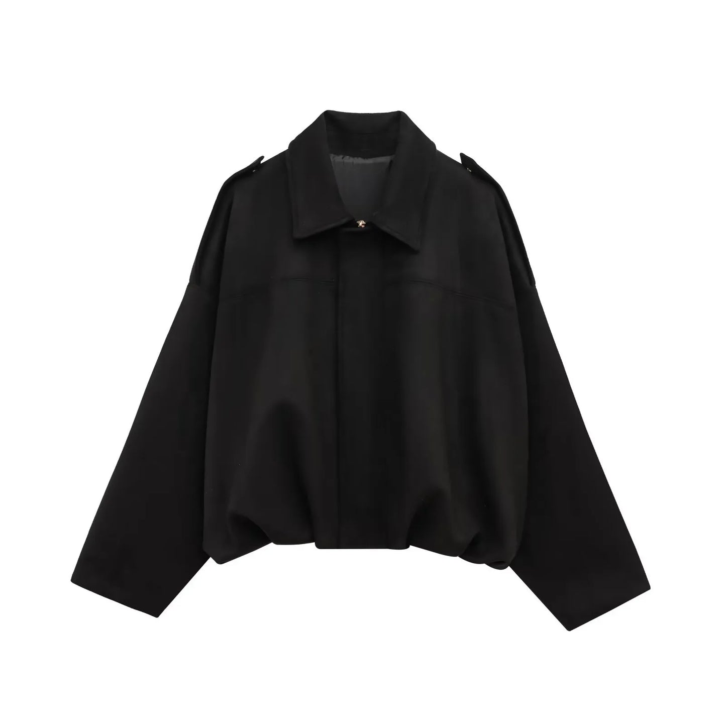 TRAFZA Women Brown Green Suede Jacket Loose Casual Bomber Coat Lapel Zipper Long Sleeve Jackets Vintage Lady Motorcycle Outwears