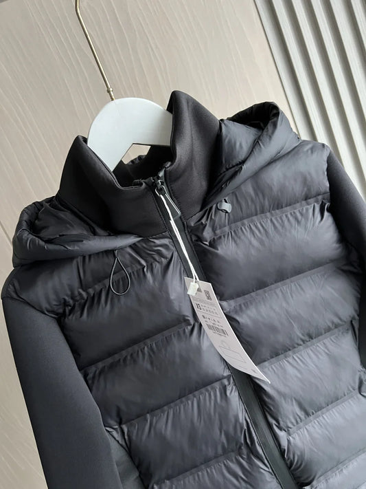 2024 Winter New Arrival TRAF Women's Lightweight Warm Down Jacket with Long Sleeves and Zippered Hooded Sports Coat 4391742