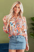 Leighton Floral Buttoned Loose Shirt-0