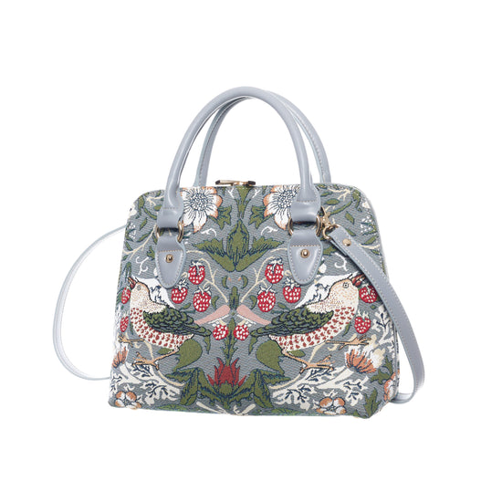 V&A Licensed Strawberry Thief Grey - Convertible Bag