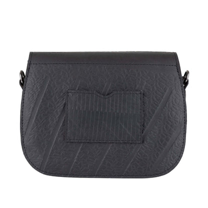  Classic Black Vegan Saddle Bag | Sustainable Vegan Handbag