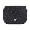  Classic Black Vegan Saddle Bag | Sustainable Vegan Handbag