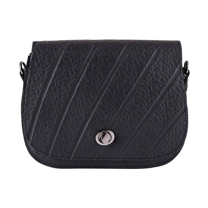  Classic Black Vegan Saddle Bag | Sustainable Vegan Handbag