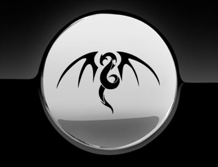 Tribal Dragon Fuel Cap Cover Car Sticker-3