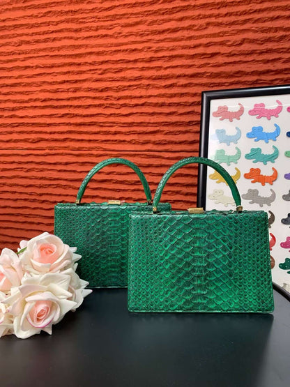 Genuine Leather Top Handle Bag | Modern Leather Top Handle Bag