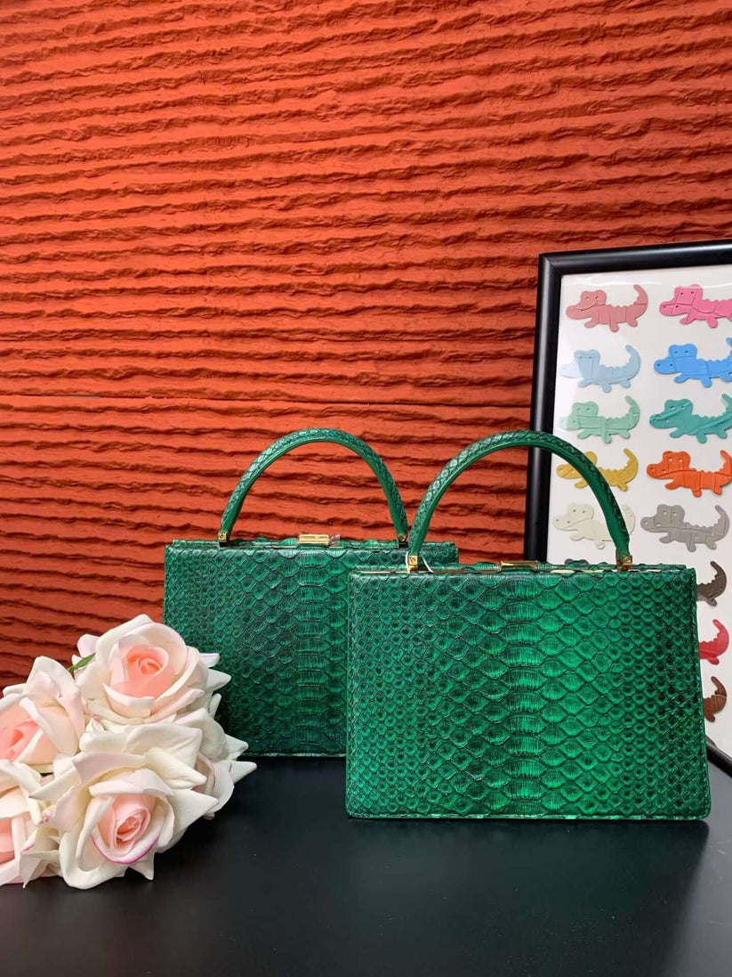 Genuine Leather Top Handle Bag | Modern Leather Top Handle Bag