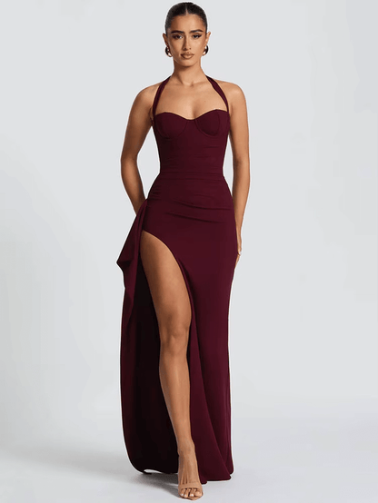 Halter Backless Sexy Maxi Dress Women | Long Backless Halter Dress