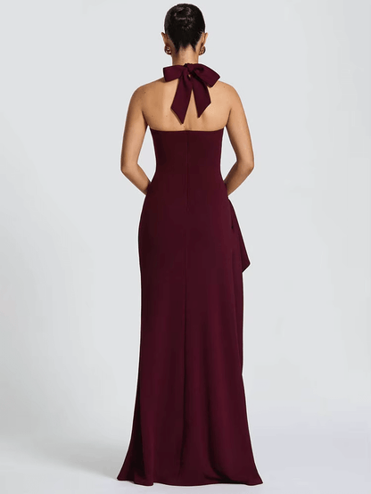 Halter Backless Sexy Maxi Dress Women | Long Backless Halter Dress