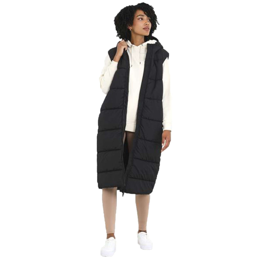 Ladies Brave Soul Padded Gilet | Brave Soul Hooded Padded Gilet