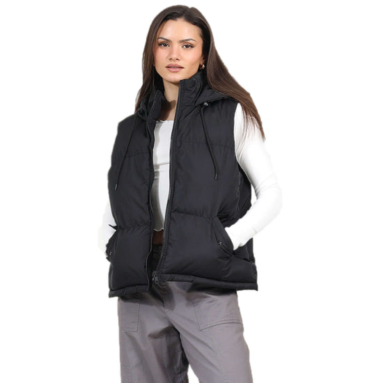 Ladies Brave Soul Padded Short Length Gilet | Women's Padded Gilet