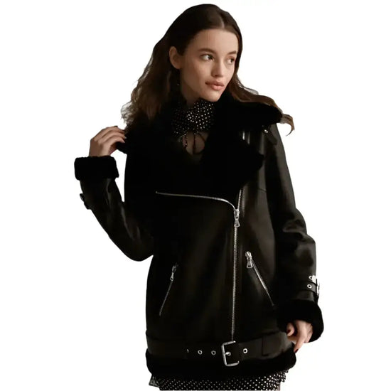 Natural Women's Aviator Jacket | Sustainable Fashion Jacket