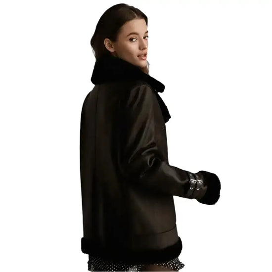 Natural Women's Aviator Jacket | Sustainable Fashion Jacket