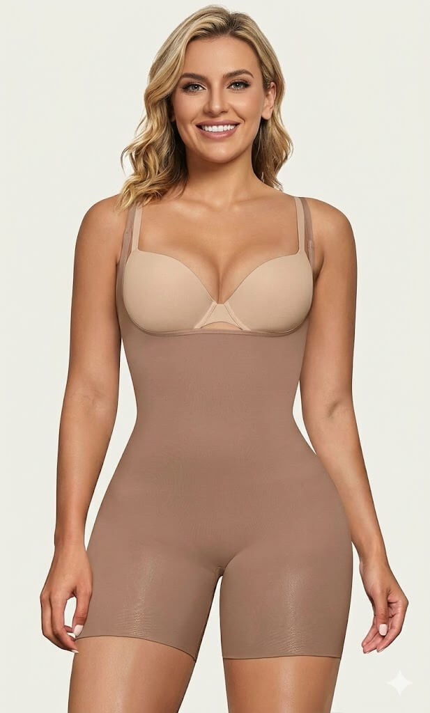 Open Bust Shapewear Bodysuit | Tummy Control Bodysuits For Women
