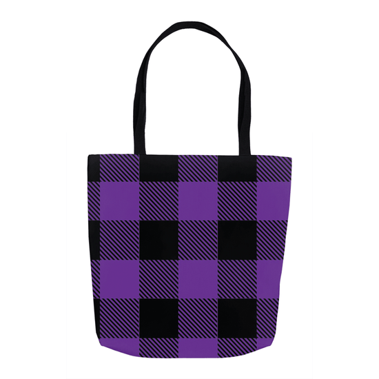 Purple Plaid Classic Bag | Bag For Women With Crossbody Strap