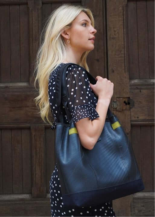 Recycled Rubber Vegan Bag | Easy-Clean Vegan Crossbody Bag