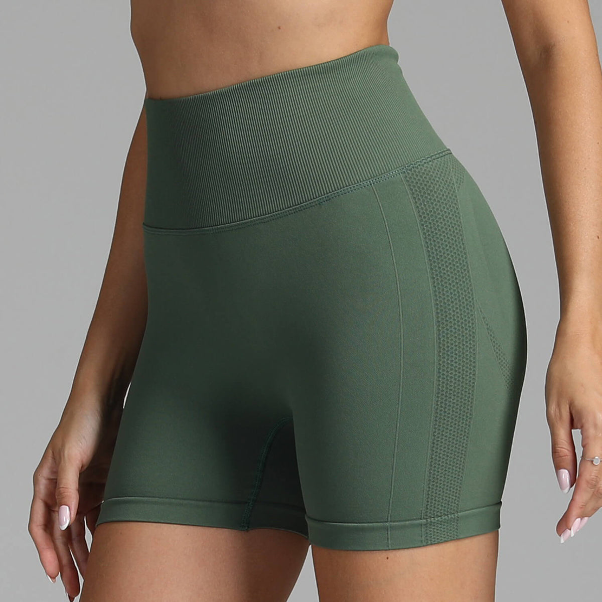 Seamless Yoga Shorts Women | High Waist Hip-Lifting Fitness Pants