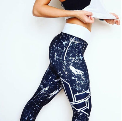 Women Printed Breathable Yoga Pants | Stretchy Printed Fitness Leggings
