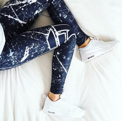 Women Printed Breathable Yoga Pants | Stretchy Printed Fitness Leggings