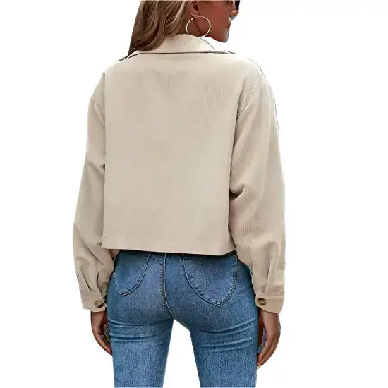 Women's Corduroy Jacket With Pockets | Cord Jacket Women Pockets