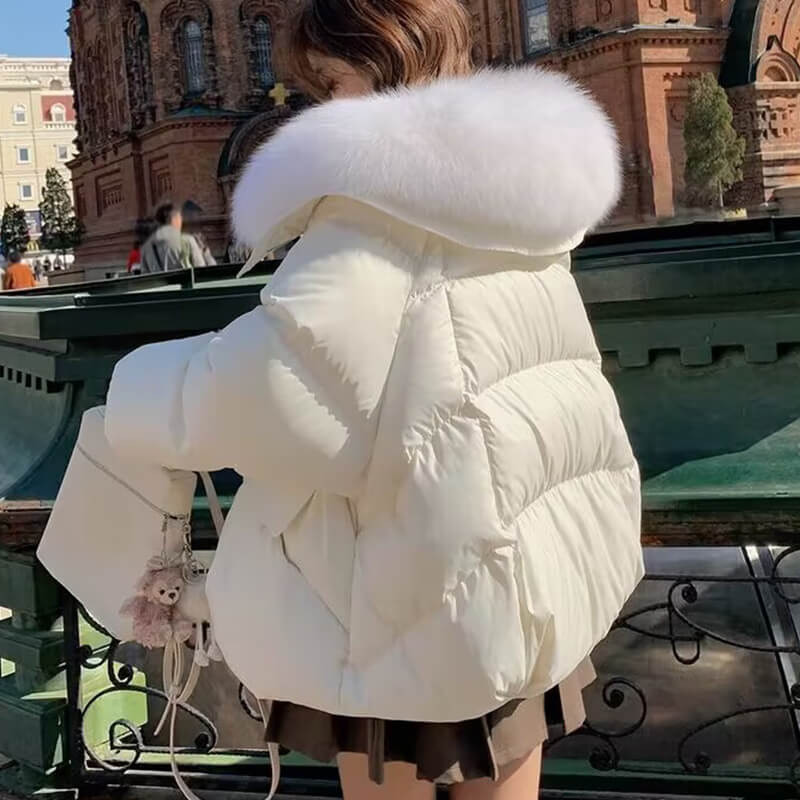 Women’s Down Cotton Padded Jacket | Fleece Lined Winter Jacket