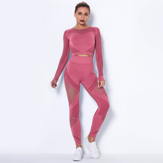 Women's One Piece Workout Suit | Long Sleeve Yoga Bodysuit