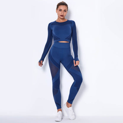 Women's One Piece Workout Suit | Long Sleeve Yoga Bodysuit