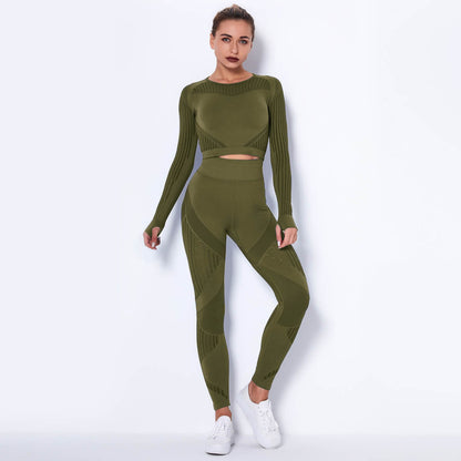Women's One Piece Workout Suit | Long Sleeve Yoga Bodysuit