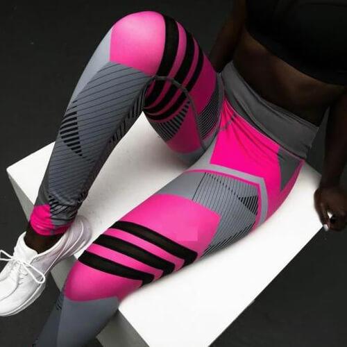 Women's Reflective High Waisted Leggings | Sport Yoga Pants With Pockets