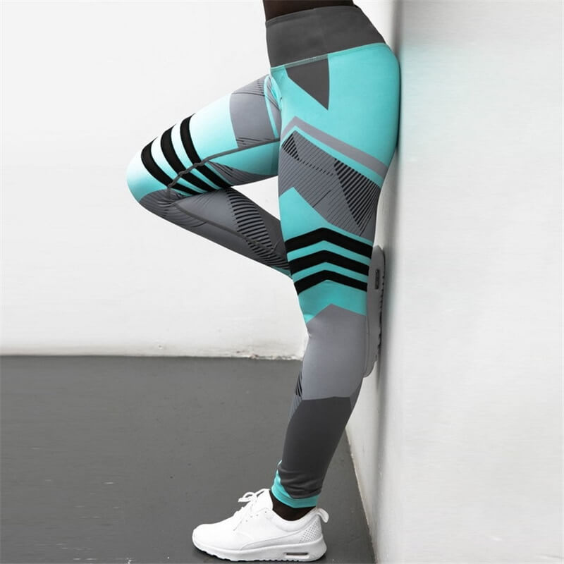 Women's Reflective High Waisted Leggings | Sport Yoga Pants With Pockets