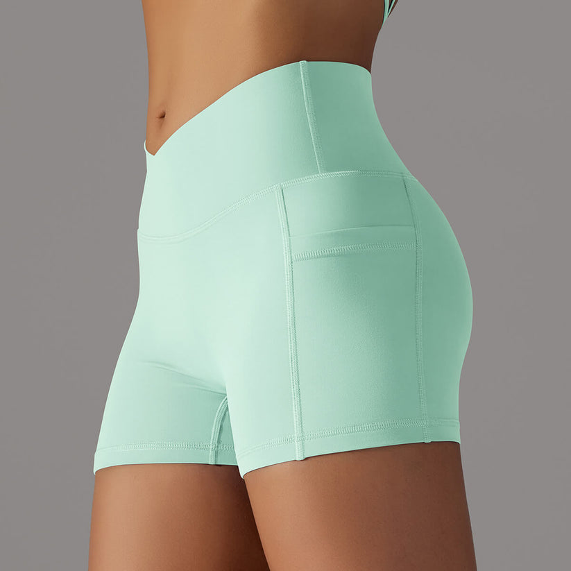Women's Sports Shorts For Gym Workout | Fitness Shorts With Pockets