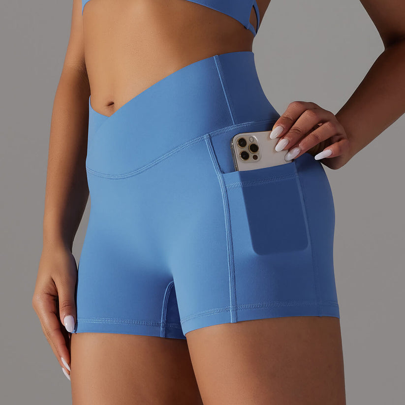 Women's Sports Shorts For Gym Workout | Fitness Shorts With Pockets