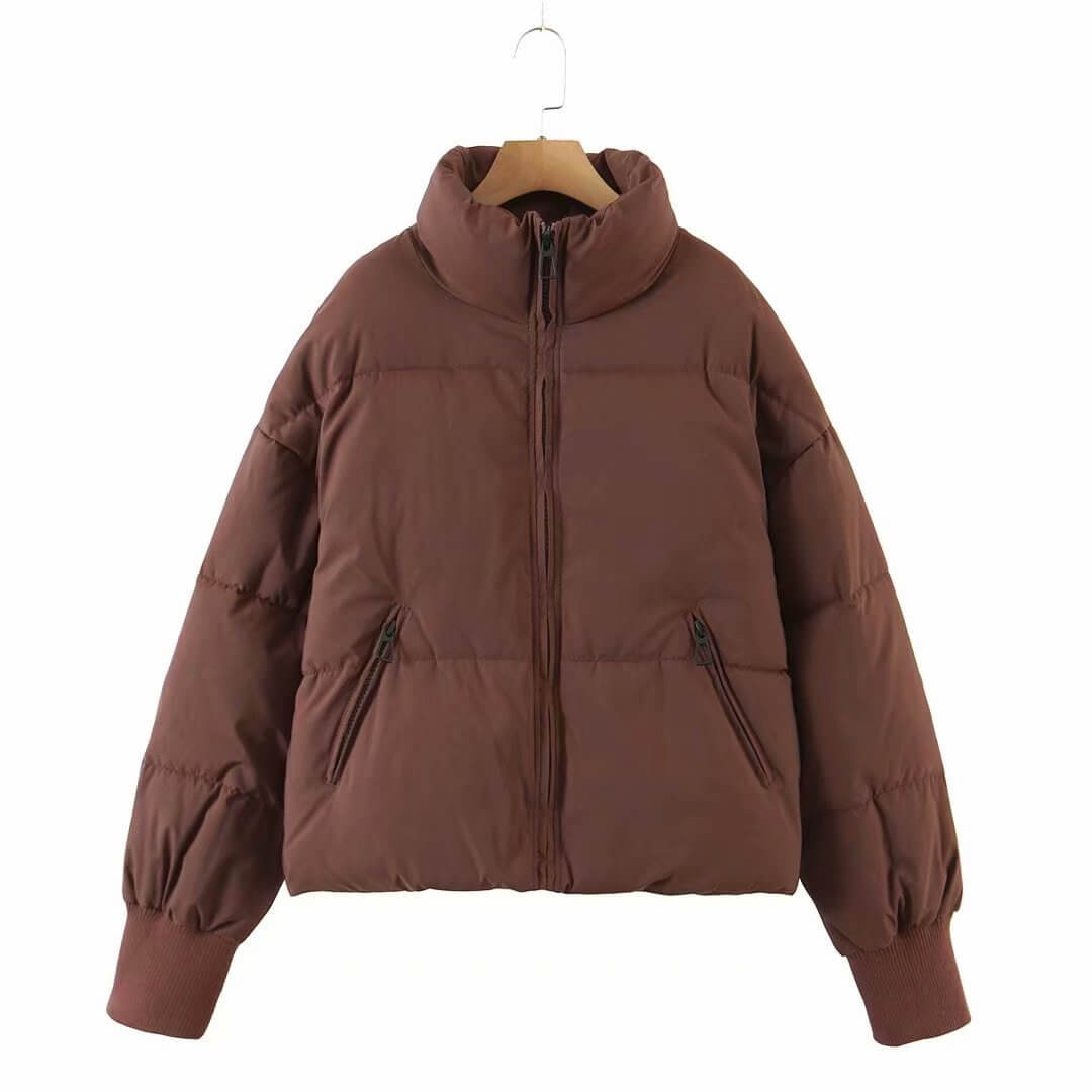 Women’s Urban Versatile Padded Jacket | Stand Collar Puffer Jacket