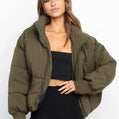 Women’s Urban Versatile Padded Jacket | Stand Collar Puffer Jacket