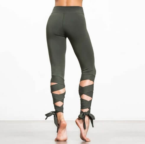 Yoga Sports Tight Pants For Women | Bandage Style Compression Leggings