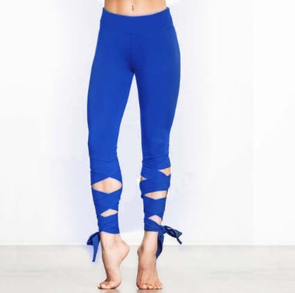 Yoga Sports Tight Pants For Women | Bandage Style Compression Leggings