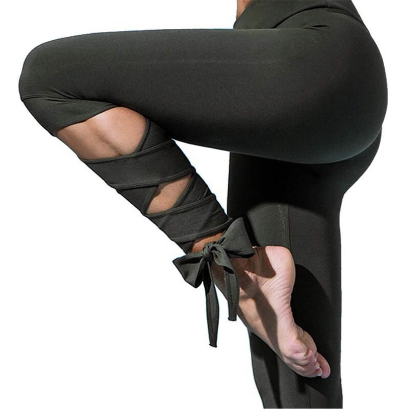 Yoga Sports Tight Pants For Women | Bandage Style Compression Leggings